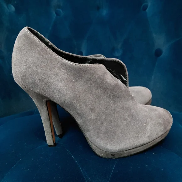 ALDO Tallo 8 Gray Suede Ankle Boots Size 7.5 Slate Gray Office Siren Sleek - Picture 14 of 16